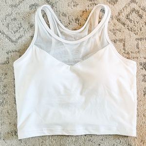 Senita Athletics white mesh crop size medium